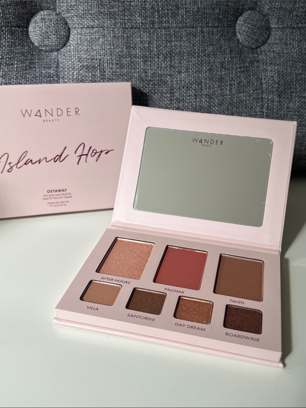 Wander Beauty Island Hop Getaway Eyeshadow Palette - Rose & Warm Neutrals